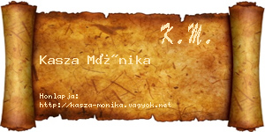 Kasza Mónika névjegykártya