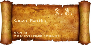 Kasza Mónika névjegykártya